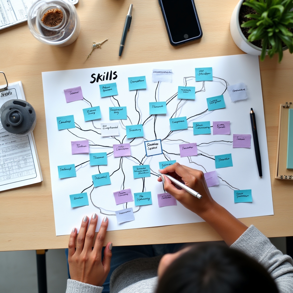 Diagrama de competencias transferibles entre sectores profesionales